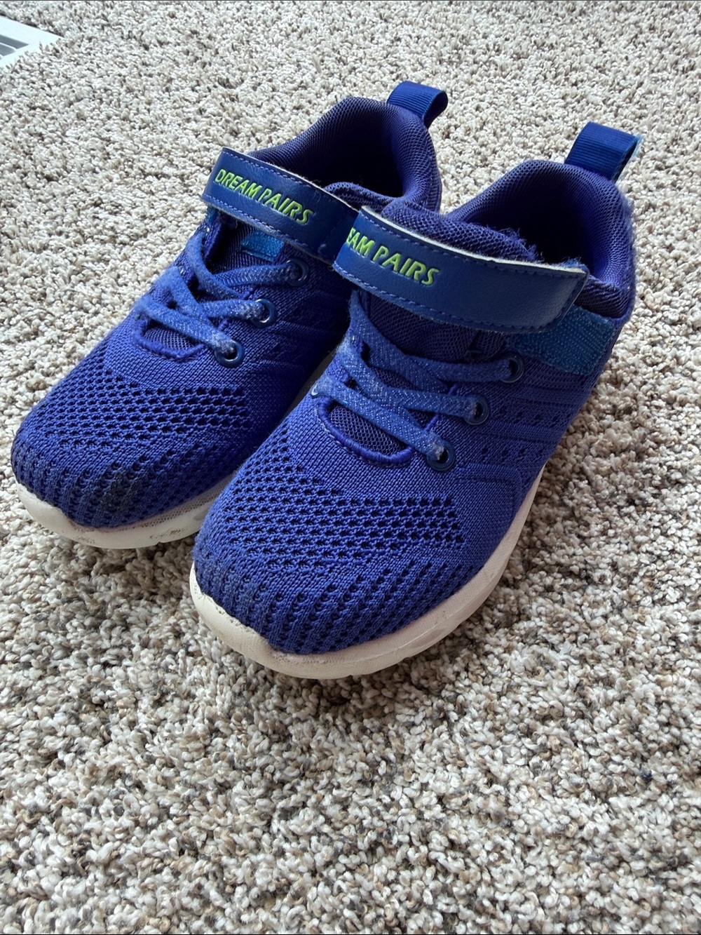 Dream Pairs Royal Blue Kids' Hook-and-Loop Athletic Sneakers size toddler 13